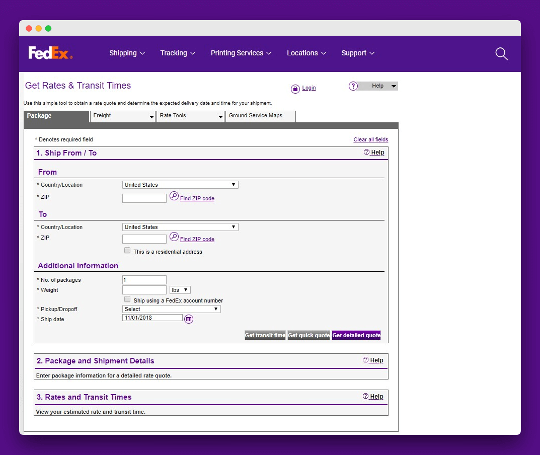fedex ground package tracking