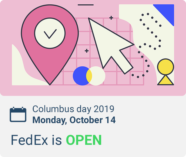 does fedex deliver on columbus day 2019