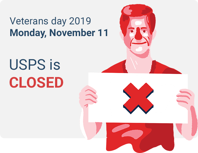 does usps deliver on veterans day 2019